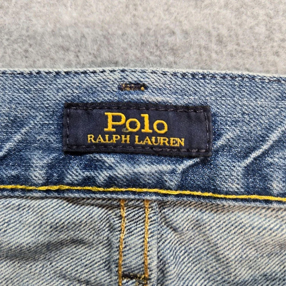 Polo Ralph Lauren Jeans Mens 34x30 Blue Straight Relaxed Hampton Medium Wash